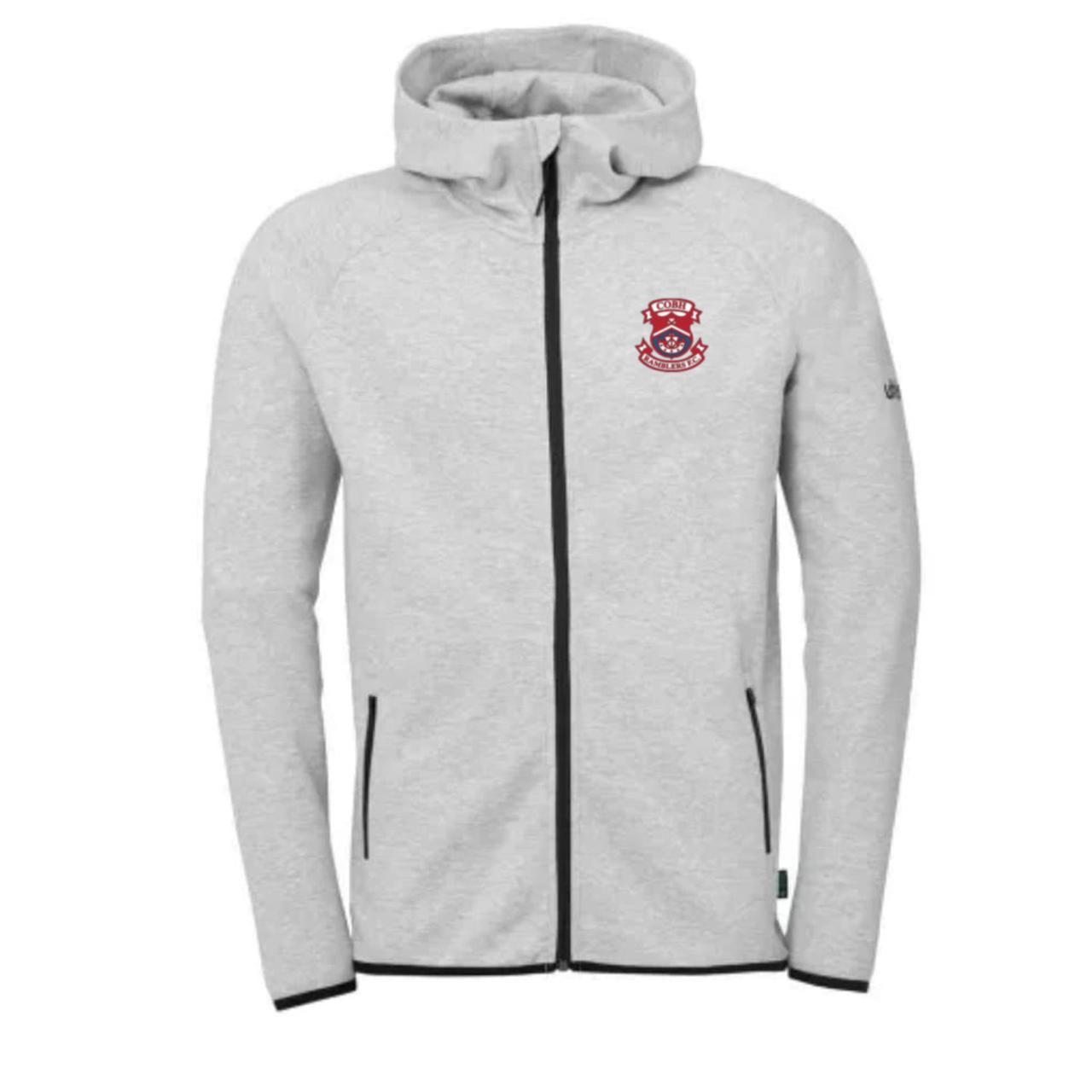 Uhlsport CRFC Hooded Jacket Grey - Adult