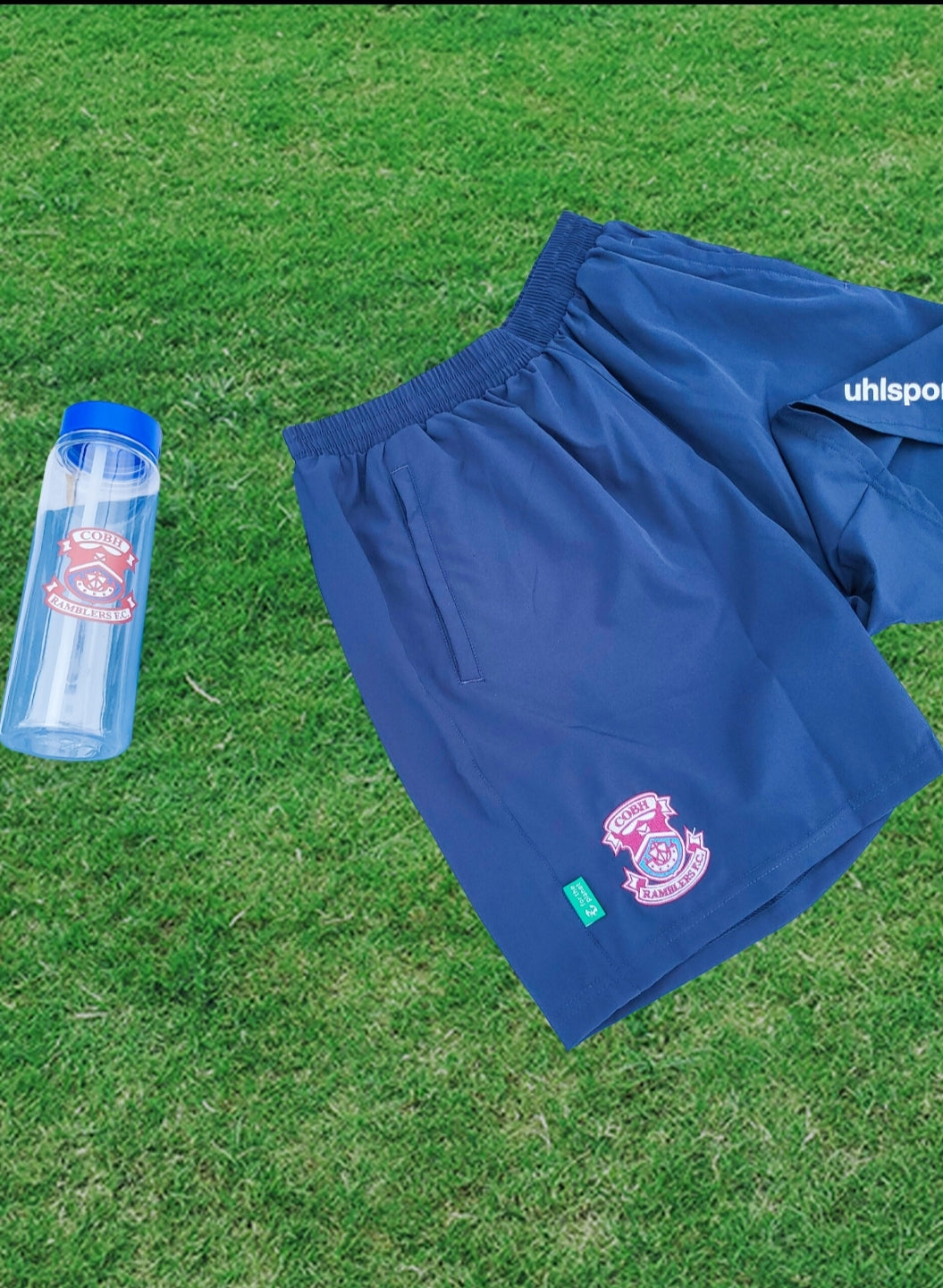 Uhlsport CRFC Essential Woven Shorts Navy - Adult