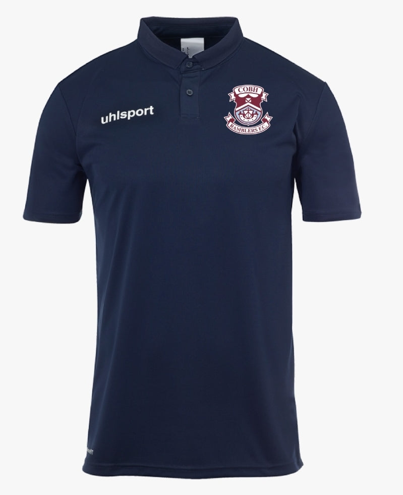 Uhlsports CRFC Essential Polo Shirt Navy - Adult