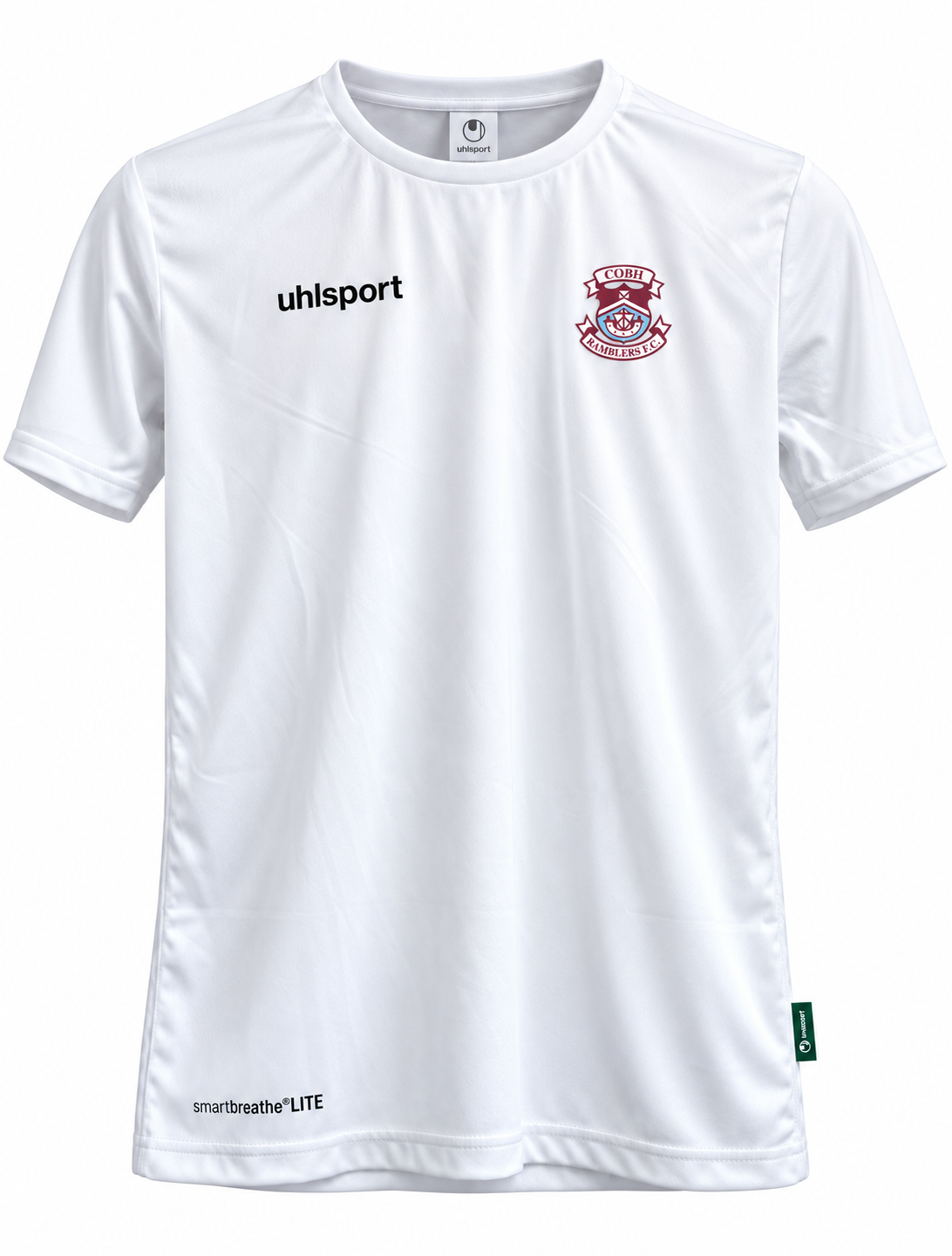 Uhlsport White Esstential Functional TShirt - Adult