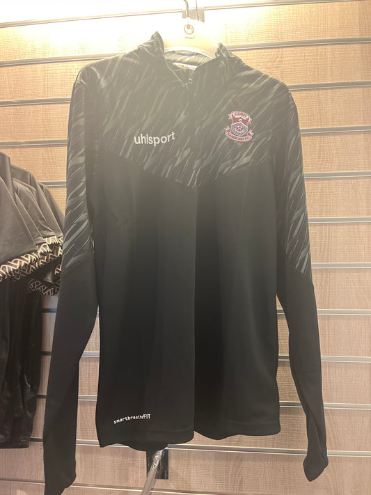 Uhlsport Progressive 28 1/4 Zip Black - Adult