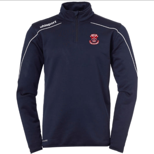 Uhlsport CRFC Stream 22 1/4 Zip Top Navy / White - Kids/Youth