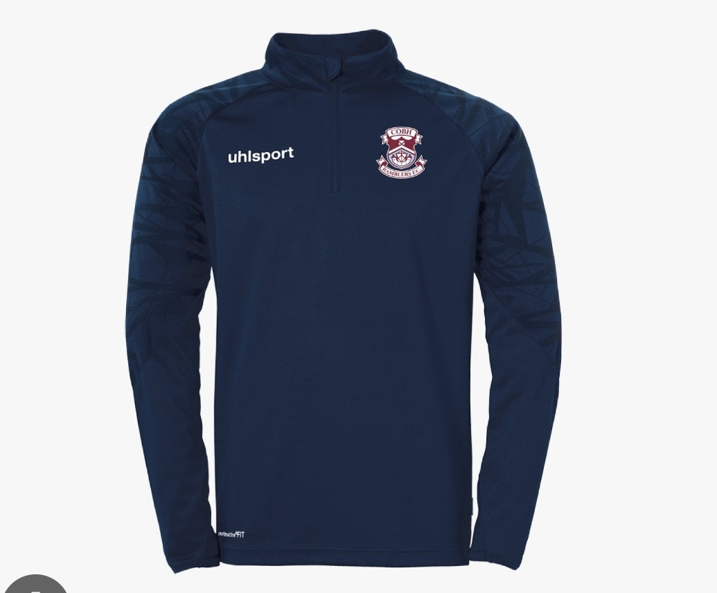 Uhlsport CRFC Goal 25 1/4 Zip Top Navy - Kids/Youth