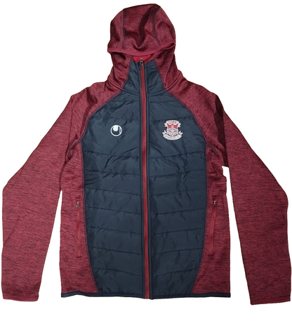 Uhlsport CRFC Hybrid Jacket Navy / Claret Sleeves & Crest - Adult