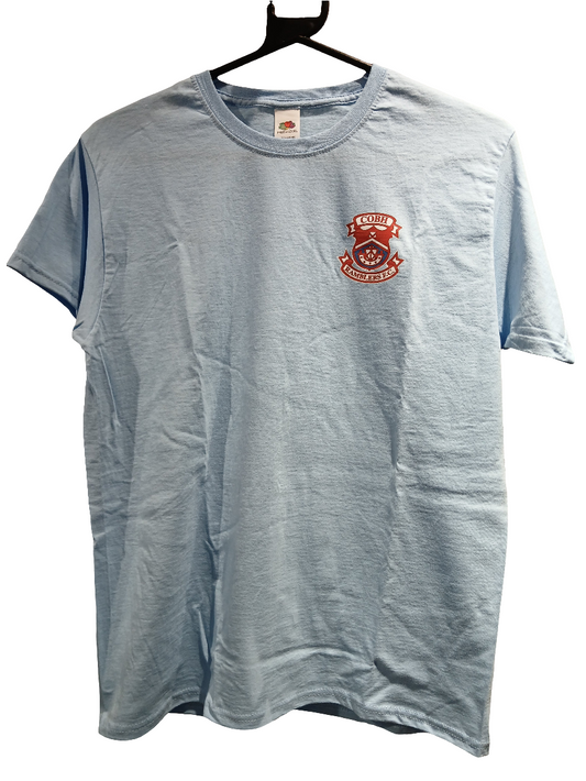 CRFC Kids Crested Cotton Tee Sky Blue