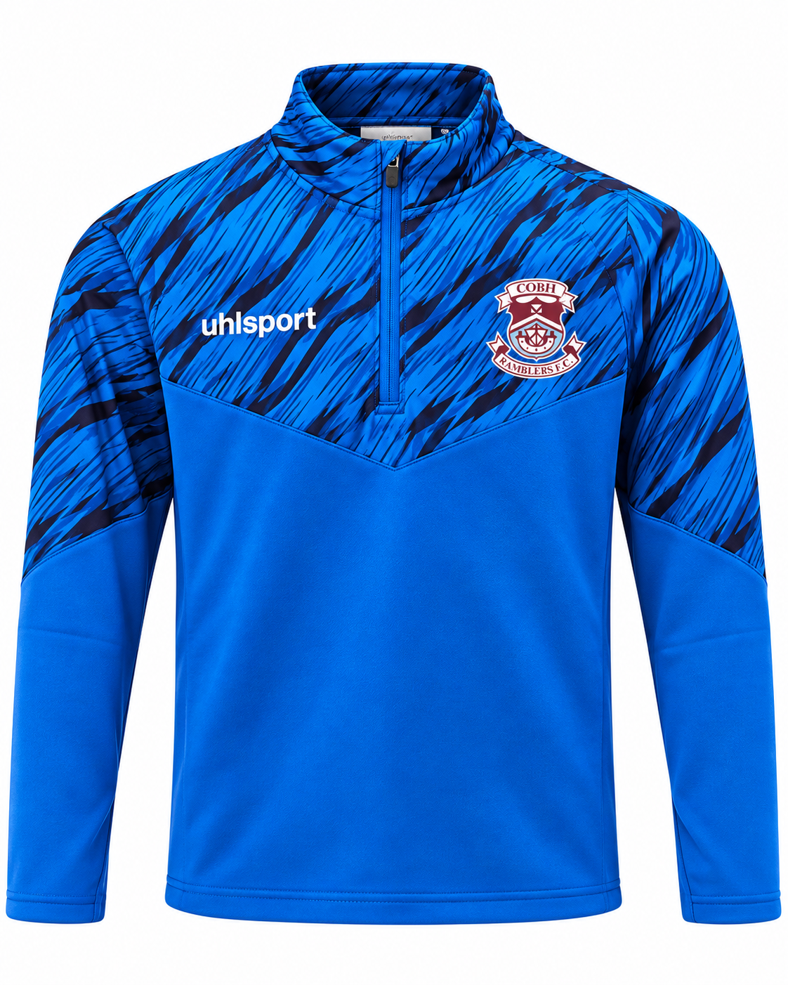 blue progressive 1/4 zip